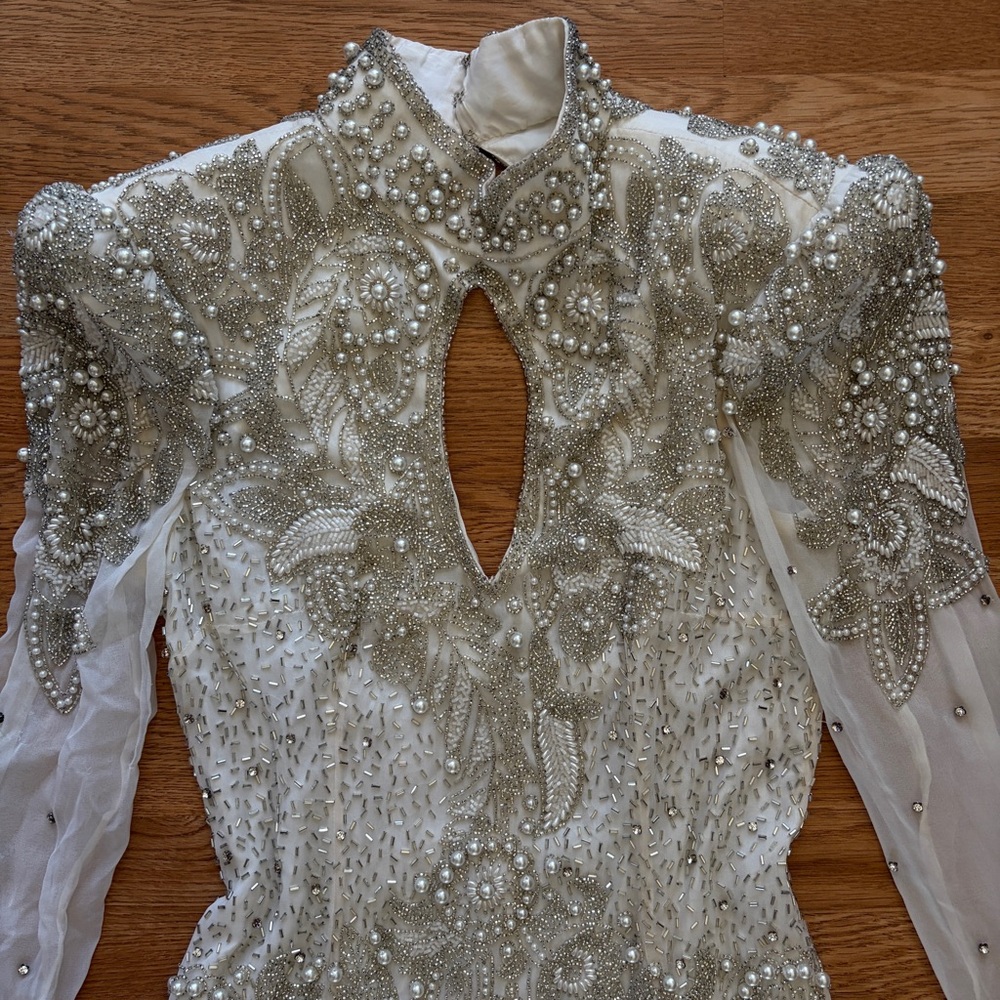 Vintage silk beaded dress